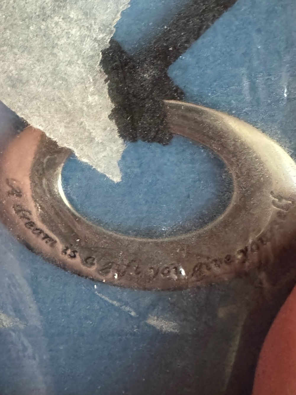 Sterling Silver Hoop Pendant - Silver